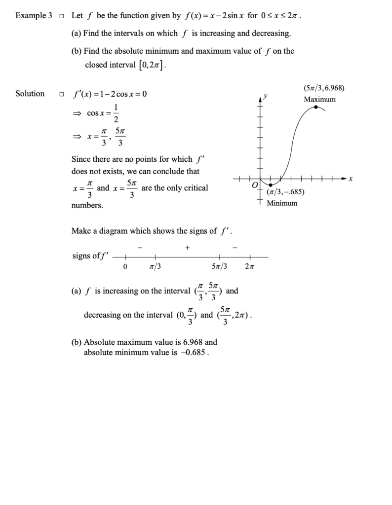 The First Derivative Test and the Extreme Values of Functions